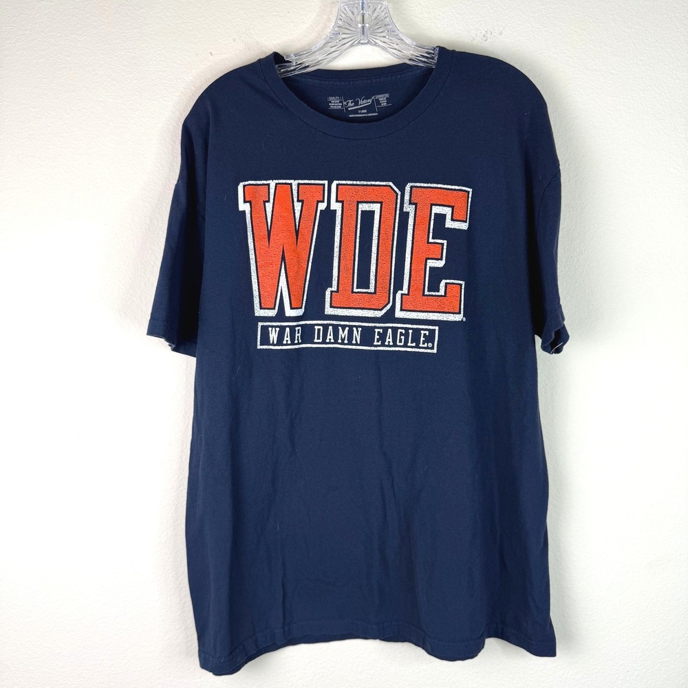 The Victory T-Shirt Mens XL WDE War Damn Eagle Auburn Tigers Navy Graphic Tee
